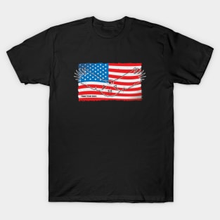 American Flag with Eagle T-Shirt